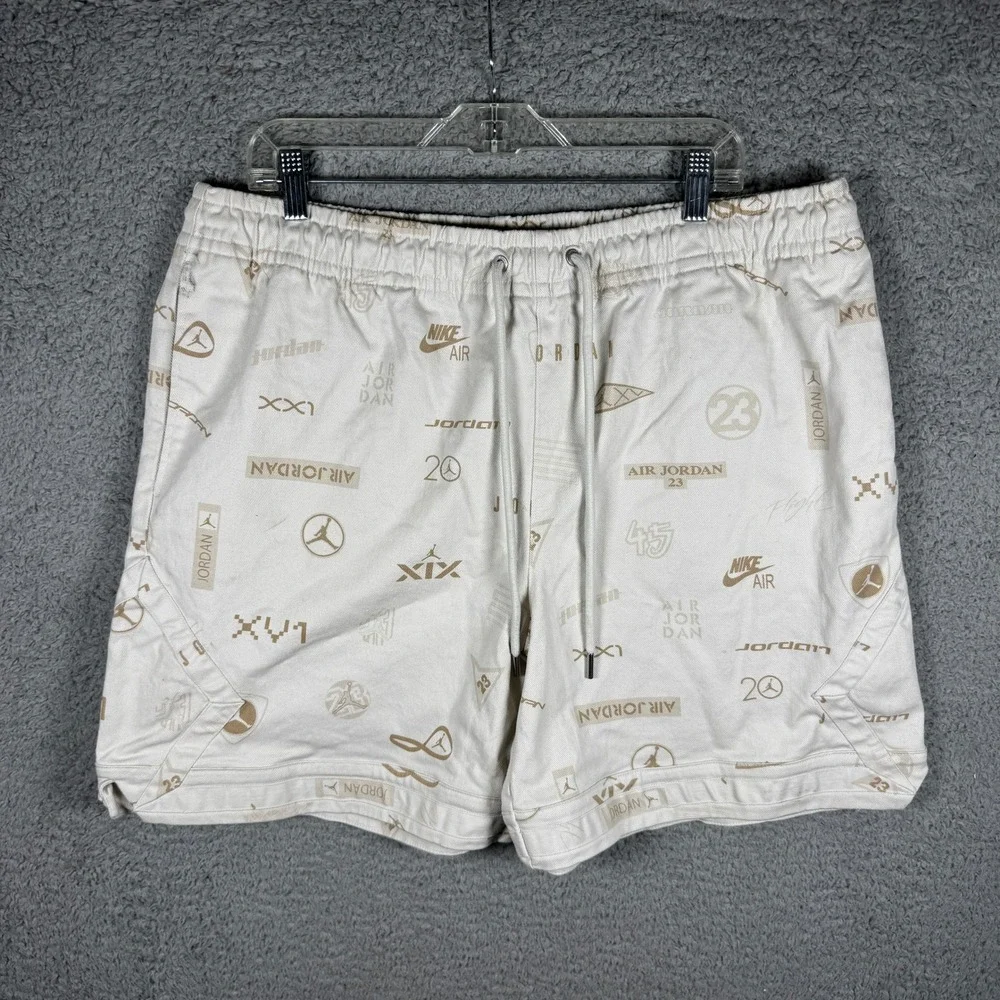Nike‎ Air Jordan Flight Heritage Premium Shorts Phantom Mens XL DX9724-030